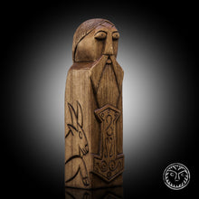 Load image into Gallery viewer, Thor Figurine, Thor Hammer, Thor Art, Idol, Pagan God, Amulet, Talisman, Deity, Viking, Norse, Scandinavian, Norse Mythology, Asatru, Nordic