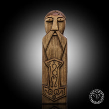 Load image into Gallery viewer, Thor Figurine, Thor Hammer, Thor Art, Idol, Pagan God, Amulet, Talisman, Deity, Viking, Norse, Scandinavian, Norse Mythology, Asatru, Nordic