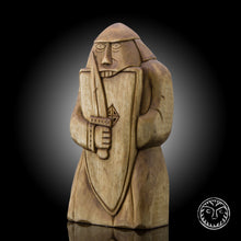 Load image into Gallery viewer, Wooden Chess Figure, Chessman, Viking Chess, Viking Warrior, Viking Statue, Wooden Viking, Pagan Statue, Viking Home Decor, Reenactment