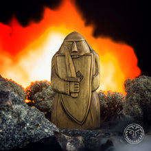Load image into Gallery viewer, Wooden Chess Figure, Chessman, Viking Chess, Viking Warrior, Viking Statue, Wooden Viking, Pagan Statue, Viking Home Decor, Reenactment