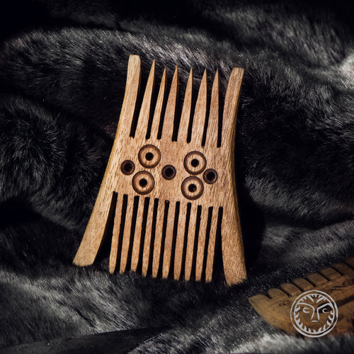 Wooden Comb, Medieval Comb, Carved Comb, Viking, Norse, Scandinavian, Slavic, SCA, LARP, Reenactment, Historical, Museum Copy, Middle Ages