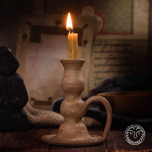 Ceramic Candlestick, Candlestick Holder, Candle Holder Clay, Ceramic Sconce, Pagan, Norse, Viking Home Decor, Reenactment, Museum, Rustic