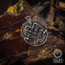 Load image into Gallery viewer, Viking Pendant, Viking Mythology, Vanatru , Tribal, Talisman, SCA , Pagan Pendant Medieval Pendant , LARP, Jewelry , Asatru, Ancient , Amulet