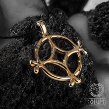 Load image into Gallery viewer, Replica Cross Pendant, Medieval Cross, Kyivan Rus, Bronze Cross Necklace, Amulet, Trident, Jewelry, LARP, Reenactment, Middle Ages, Medieval