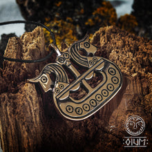Load image into Gallery viewer, Horse Pendant, Drakkar, Slavic, Viking, Norse, Scandinavian, Pagan Pendant, Protection Amulet, SCA, LARP, For Viking, Asatru, Gods, Sailor