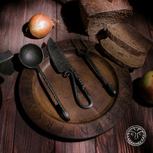 Load image into Gallery viewer, Hand Forged Dinner Set, Rustic Kitchen
