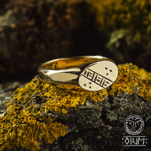Load image into Gallery viewer, Ancient Ring, 17 century, Reenactment, LARP, SCA, Ancient Jewelry, Replica, Historical, Talisman, Museum copy