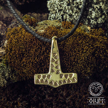 Load image into Gallery viewer, Replica, Thor's Hammer Pendant, Mjollnir, Mjolnir, Thor Jewelry, Viking Jewelry, Norse Jewelry, Scandinavian Jewelry, Pagan Pendant, Manly