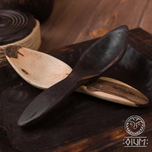 Load image into Gallery viewer, Medieval Spoon, Viking Spoon, Wood Cutlery, Hand Carved, Medieval Kitchen, Dining Appliances, Viking Kitchen, LARP, Slavic, Viking, Norse