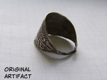Load image into Gallery viewer, Silver Wolf Tooth Pattern Ring