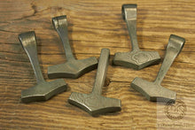 Load image into Gallery viewer, Damascus Thor's Hammer Pendant