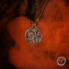 Load image into Gallery viewer, Bronze. Viking Wolf, Fenrir, Ragnarök.