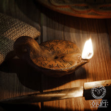 Load image into Gallery viewer, Viking oil lamp, ancient lamp