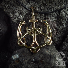 Load image into Gallery viewer, Bronze Tree of Life Zoomorphic Pendant