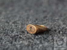 Load image into Gallery viewer, Brass ring with tiwaz rune