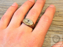 Load image into Gallery viewer, Brass ring with tiwaz rune