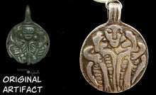 Load image into Gallery viewer, Bronze Odin Ravens Pendant