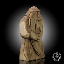 Load image into Gallery viewer, Wooden Chess Figure, Chessman, Viking Chess, Viking Warrior, Viking Statue, Wooden Viking, Pagan Statue, Viking Home Decor, Reenactment
