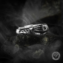 Load image into Gallery viewer, Roman Ring, Wedding Ring, Clasped Hands, Hands Ring, Ancient Ring, Magic Ring, Roman Design, Museum Copy, Antic, LARP, SCA, Reenactment
