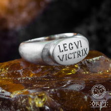 Load image into Gallery viewer, Roman Ring, Legio VI Victrix, Jewelry, Antique Ring, Ancient Ring, Reenactment Jewelry, Protection Ring, Artifact, Roman Design, Antic
