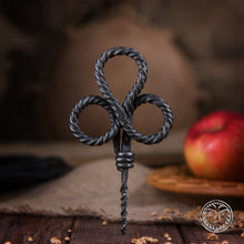 Load image into Gallery viewer, Forged Corkscrew, Medieval Accessories, Rustic Corkscrew, Hand Forged Accessories, Medieval Kitchen, Kitchen Accessories, Reenactment, SCA
