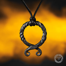 Load image into Gallery viewer, Forged Troll Cross, Nordic Amulet, Troll, Viking Jewelry, Viking Charm, Norse Jewelry, Protection Jewelry, Pagan, LARP, SCA, Asatru, Pendant
