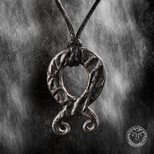 Load image into Gallery viewer, Forged Troll Cross, Nordic Amulet, Troll, Viking Jewelry, Viking Charm, Norse Jewelry, Protection Jewelry, Pagan, LARP, SCA, Asatru, Pendant
