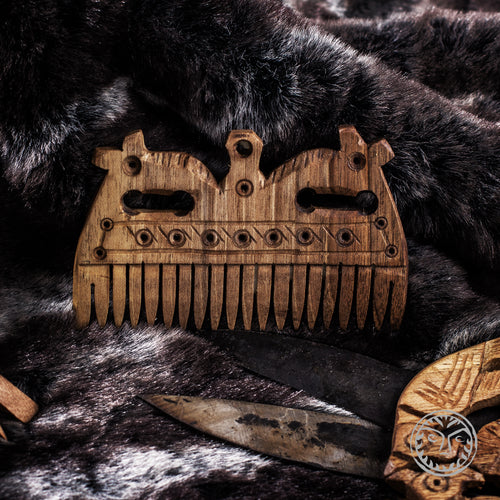 Wooden Comb, Medieval Comb, Carved Comb, Viking, Norse, Scandinavian, Slavic, SCA, LARP, Reenactment, Historical, Museum Copy, Middle Ages