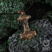 Load image into Gallery viewer, Replica, Thor&#39;s Hammer, Mjollnir, Mjolnir, Viking, Thor, Norse Jewelry, Scandinavian Jewelry, Viking Pendant, Ancient Jewelry, Men&#39;s Jewelry
