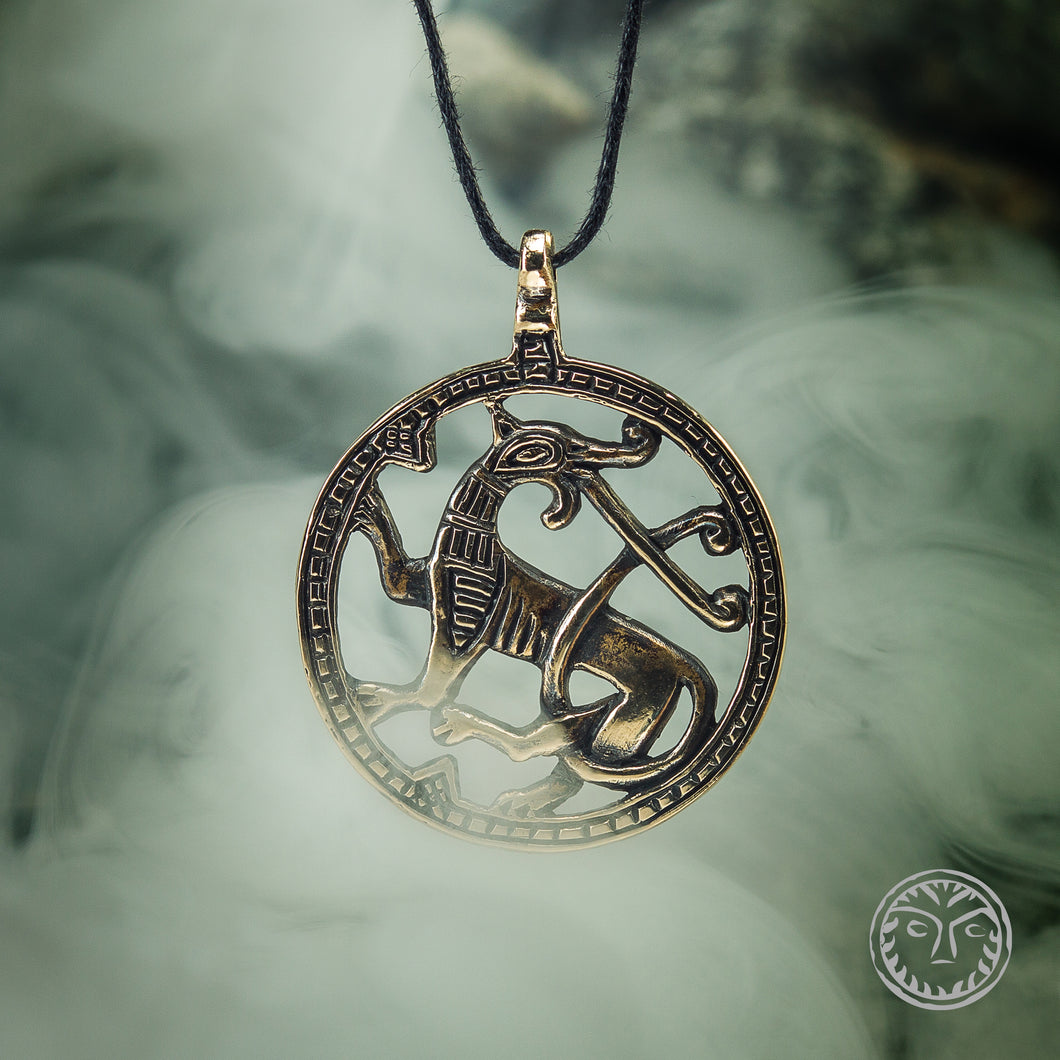 Viking Wolf, Fenrir, Ragnarök, Amulet, Pendant, Talisman, Deity, Viking, Norse, Scandinavian, Norse Mythology, Asatru, SCA, Medieval, LARP