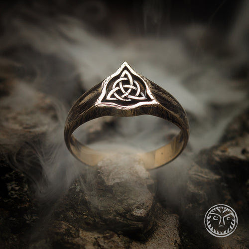 Triquetra, Trinity Knot, Celtic Knot, Viking Ring, Viking Jewelry, Pagan Jewelry, LARP, Nordic, Norse Ring, Signet Ring, Protection Ring