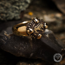 Load image into Gallery viewer, Cheetah Ring, Medieval Jewelry, Magic Ring, Viking Ring, Norse Jewelry, Animal Ring, Medieval, LARP, SCA, Kyivan Rus, Warrior, Totem, Pardus
