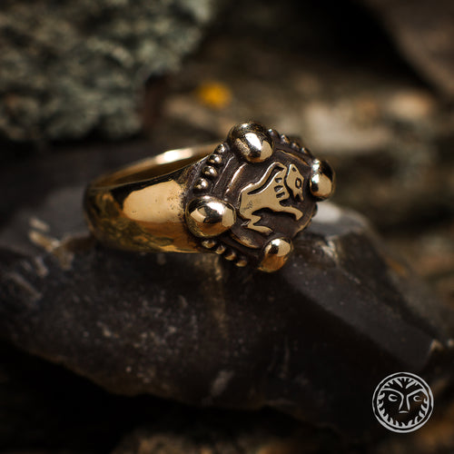 Cheetah Ring, Medieval Jewelry, Magic Ring, Viking Ring, Norse Jewelry, Animal Ring, Medieval, LARP, SCA, Kyivan Rus, Warrior, Totem, Pardus