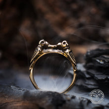 Load image into Gallery viewer, Viking Band  Solid  SCA  Rustic  Ring  Reenactment  Ravens  Pagan Jewelry  Odin Ravens  Norse  Nordic  Muninn  LARP  Huginn  Birds  Asatru
