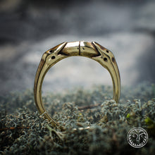 Load image into Gallery viewer, Ouroboros Ring, Jörmungandr, Snake Jewelry, Snake Tail, Eternal Life, Infinity Ring, Serpent Ring, Magic Ring, Viking, Norse,Brass
