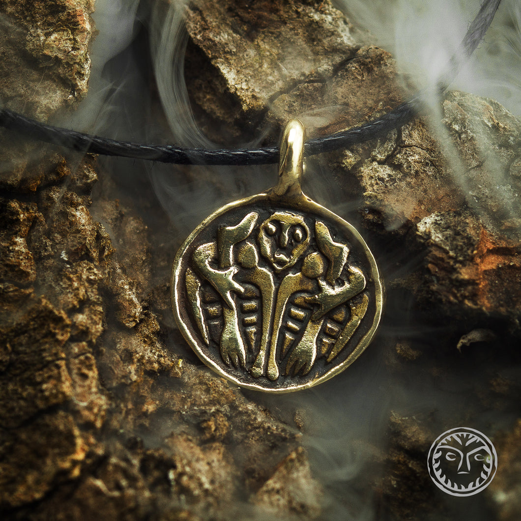 Odin Ravens, Huginn, Muninn, Viking Pendant, Asatru, Pagan Jewelry, LARP, SCA, Reenactment, Nordic, Norse Pendant, Necklace, Solid, Rustic