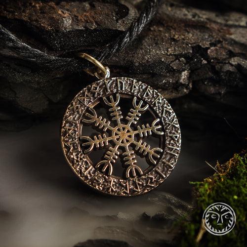 Helm Of Awe Viking pendant Viking Necklace, Viking Jewelry, Pagan Pendant, Protection Pendant