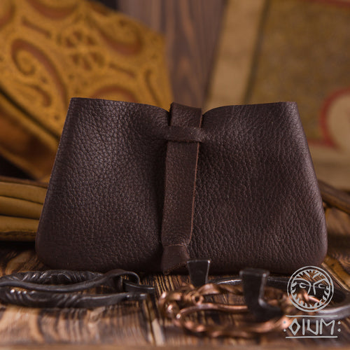 Medieval Purse, Medieval Wallet, Leather Pouch, Rustic, Hand Wallet, Coin Wallet, Coin Purse, Medieval Accessories, LARP, Reenactment, SCA