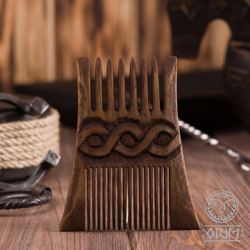 Wooden Comb, Medieval Comb, Carved Comb, Viking, Norse, Scandinavian, Slavic, SCA, LARP, Reenactment, Historical, Museum Copy, Middle Ages