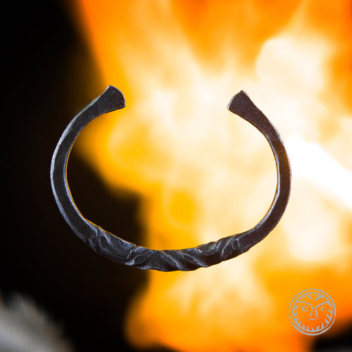 Forged Bracelet, Ancient Jewelry, Bracelet medieval, Medieval Jewelry, LARP, SCA, Reenactment, Bangle ethnic, Iron Bangle, Middle Age