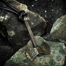 Load image into Gallery viewer, Axe Viking Pendant, Axe Jewelry, Axe Pendant, Viking Jewelry, Viking Pendant, Viking Amulet, Pagan Jewelry, Manly Jewelry, Lumberjack Gift
