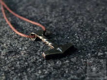 Load image into Gallery viewer, Forged Thor&#39;s Hammer Pendant,  Algiz
