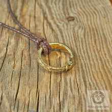 Load image into Gallery viewer, Brass Ouroboros Ring
