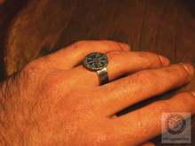 Load image into Gallery viewer, Brass Vegvisir Ring
